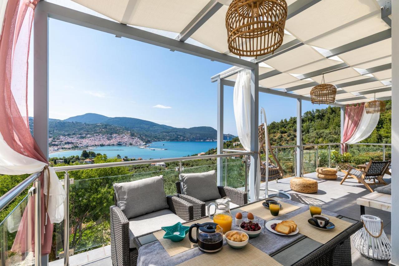 Ninemia Villa in Skopelos Esterno foto